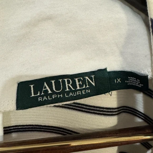 Lauren Ralph Lauren Striped Short Sleeve Dress. Size 1X. - Picture 4 of 4